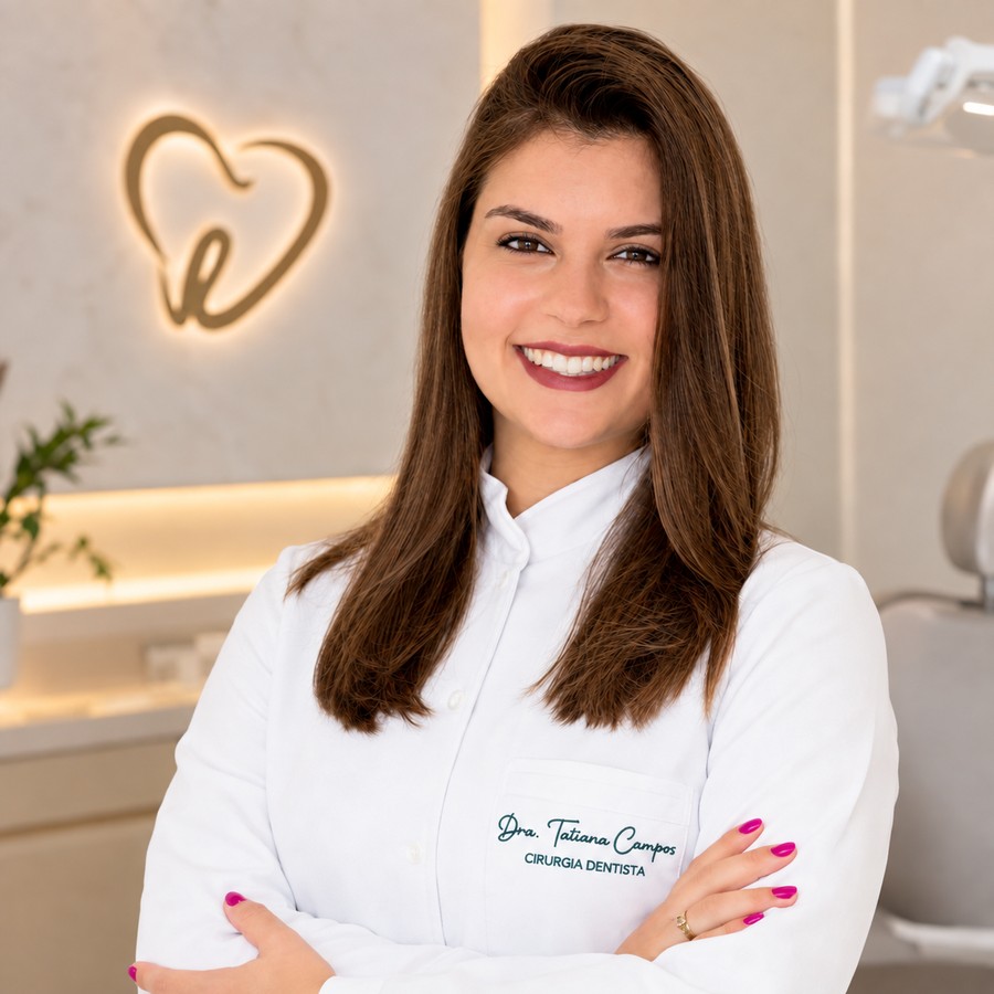 Dra. Tatiana Campos, cirurgiã-dentista